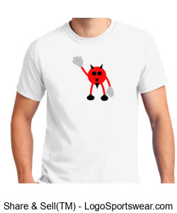 Shocked Waving Devil Design Zoom